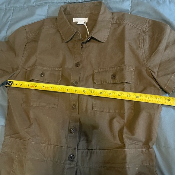 Outerknown SEA jumpsuit green short sleeves $168 NWT - Picture 6 of 9